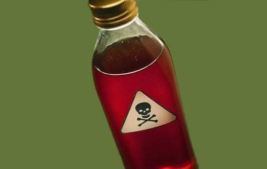 A bottle of poison