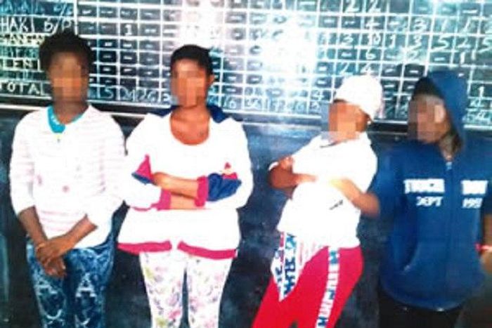 The trafficked girls