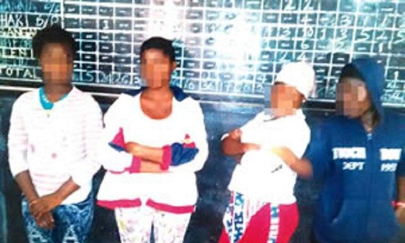 The trafficked girls