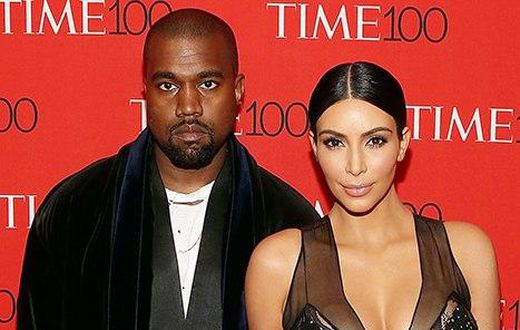 kim Kardashian and Kanye West
