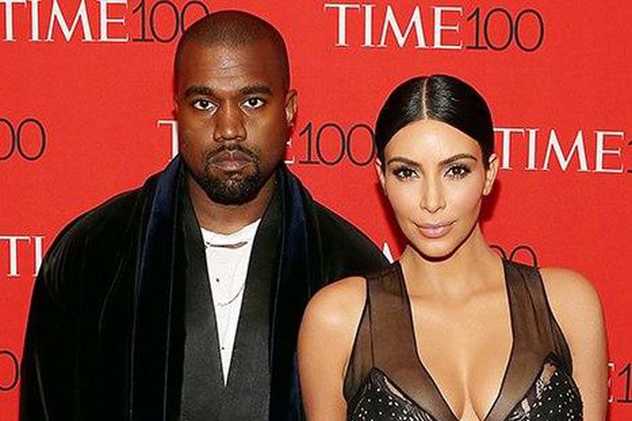 kim Kardashian and Kanye West