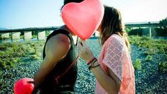 Kissing in public