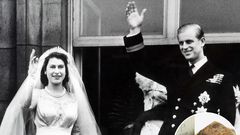 The historic wedding cake was made 68 years ago for the royal wedding of the then-Princess Elizabeth and Prince Philip at Buckingham Palace on November 20