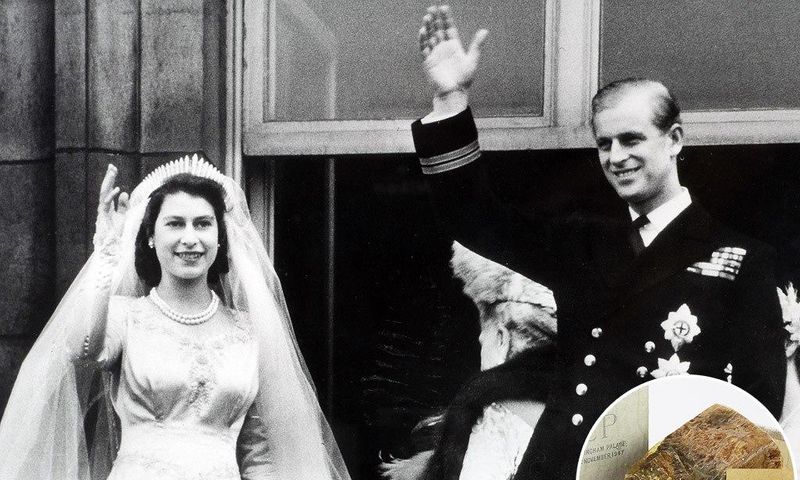 The historic wedding cake was made 68 years ago for the royal wedding of the then-Princess Elizabeth and Prince Philip at Buckingham Palace on November 20