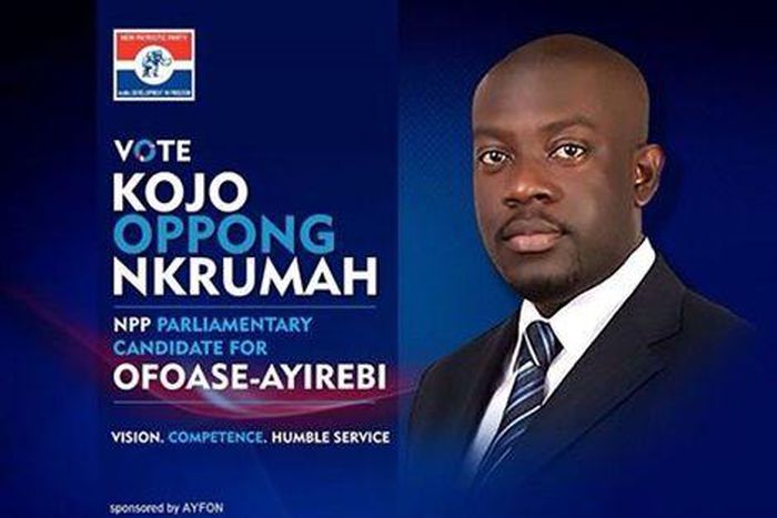 Campaign posters of Kojo Oppong Nkrumah
