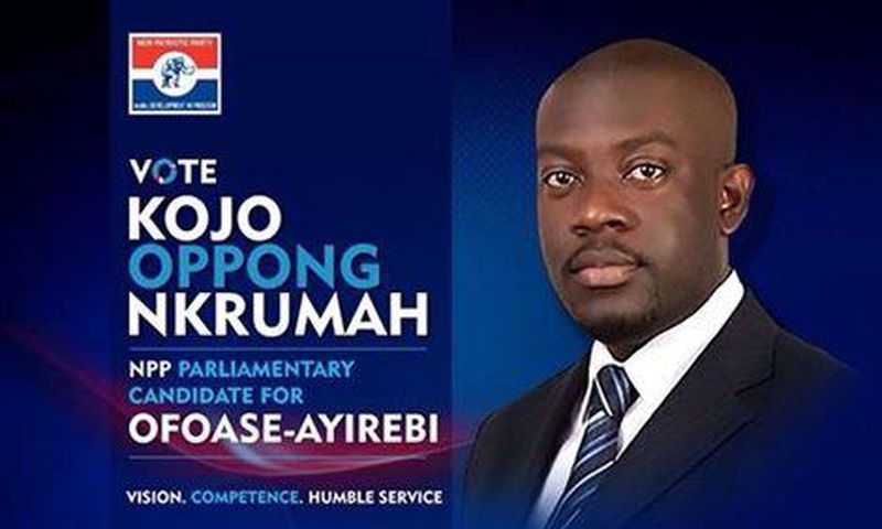Campaign posters of Kojo Oppong Nkrumah