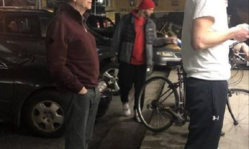 Bill Gates joins queue to buy burger from a local shop