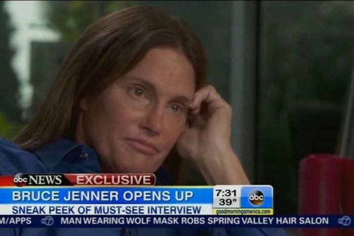 Bruce Jenner talks to Diane Sawyer