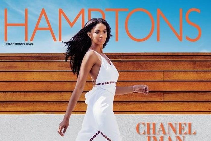 Chanel Iman covers Hamptons magazine