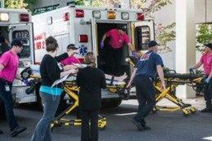 10 people have been confirmed dead and at least 20 wounded in a shooting at Umpqua Community College in Oregon, USA.