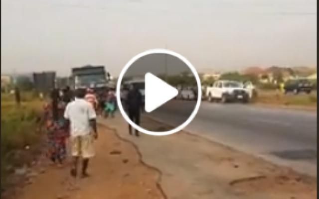 Oil spillage causes accident on Tema Motorway