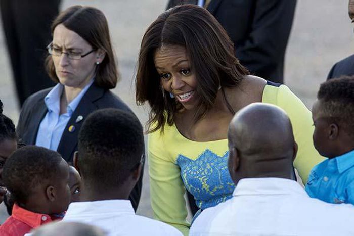 Michelle Obama in London to promote global education drive for girls