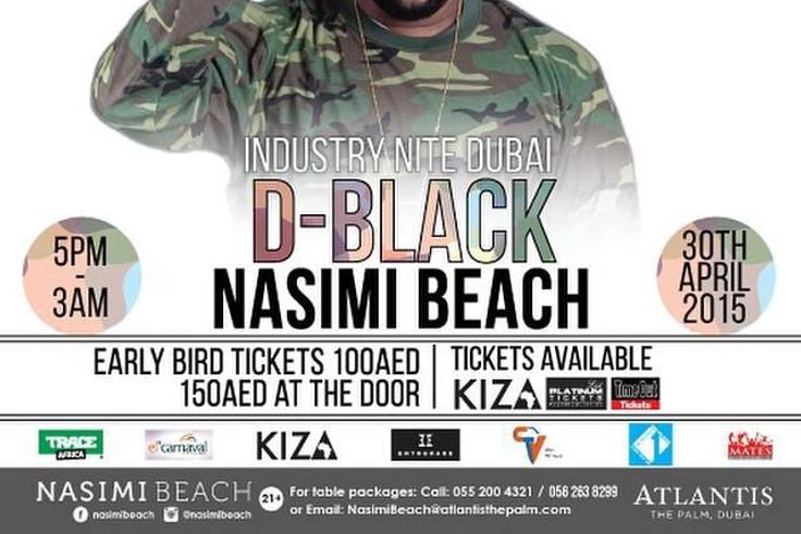 D-Black's promo tour banner