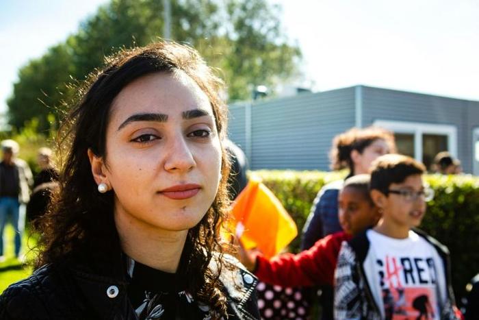 Hayarpi Tamrazyan and her family have taken refuge in a Dutch church to avoid deportation