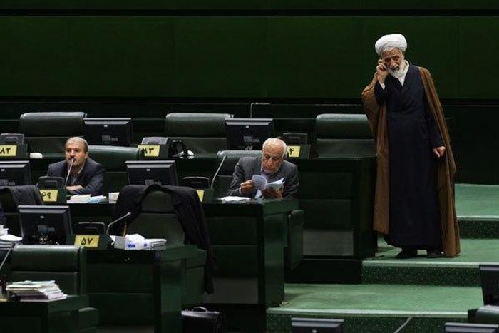 Iranian officials at work.