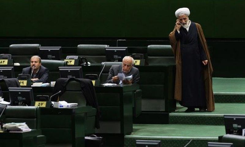 Iranian officials at work.