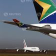 An Air France KLM arrives at Johannesburg's O.R. Tambo airport, June 6, 2010. REUTERS/David Gray