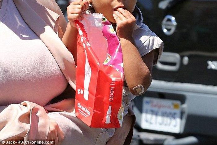 North West and Kim Kardashian