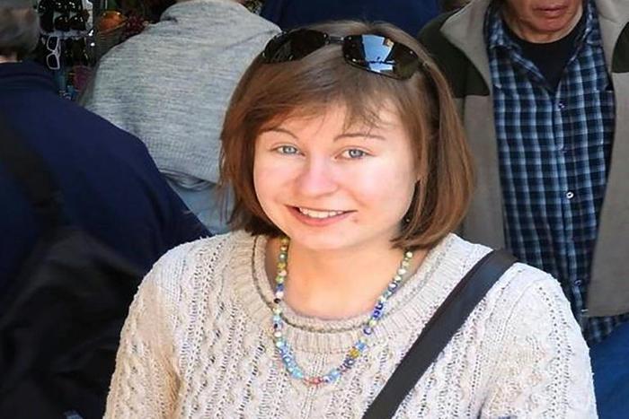 A handout picture from the family of Hannah Bladon, who was stabbed to death on a tram close to Jerusalem's Old City on April 14, 2017