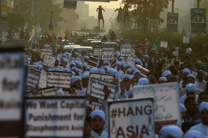 Asia Bibi's acquittal ignited days of violent demonstrations, with enraged Islamists calling for her beheading