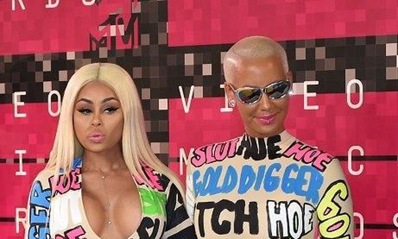 Amber Rose and Blac Chyna at the 2015 VMA