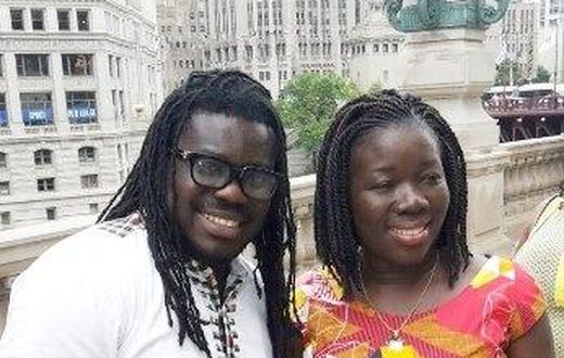 Prez Obour with Elizabeth Ofusu-Agyare, Tourism Minister