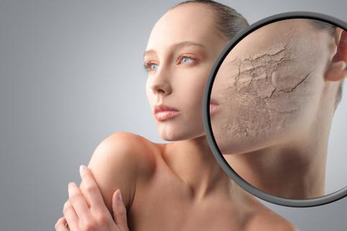 Making up for dry skin