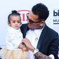Chris Brown and daughter Royalty at 2015 BBMA