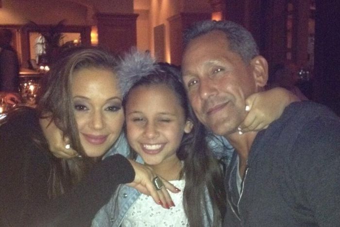 Remini with daughter Sofia and husband Angelo Pagan in July 2013.
