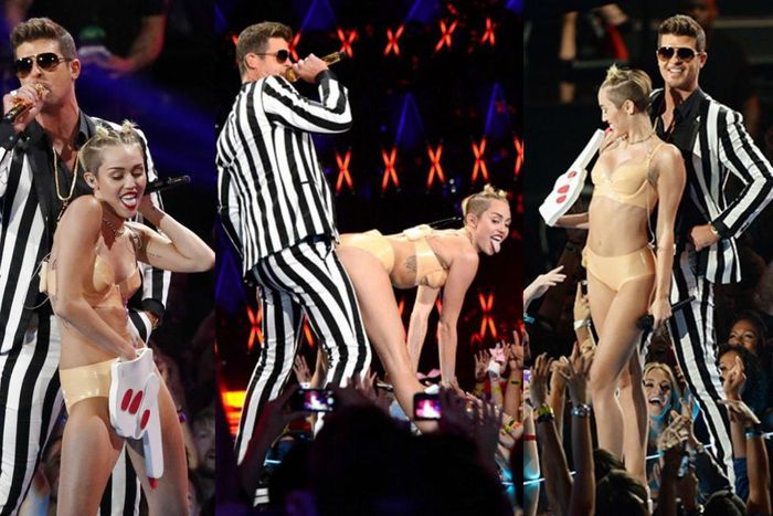 Miley Cyrus, Robin Thicke perform at 2013 VMA