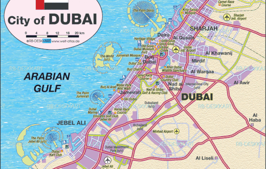 Map of Dubai
