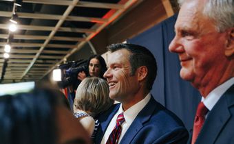 Kobach Wants to Build the Wall His Way, and Says He Has the President's Blessing