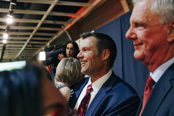 Kobach Wants to Build the Wall His Way, and Says He Has the President's Blessing