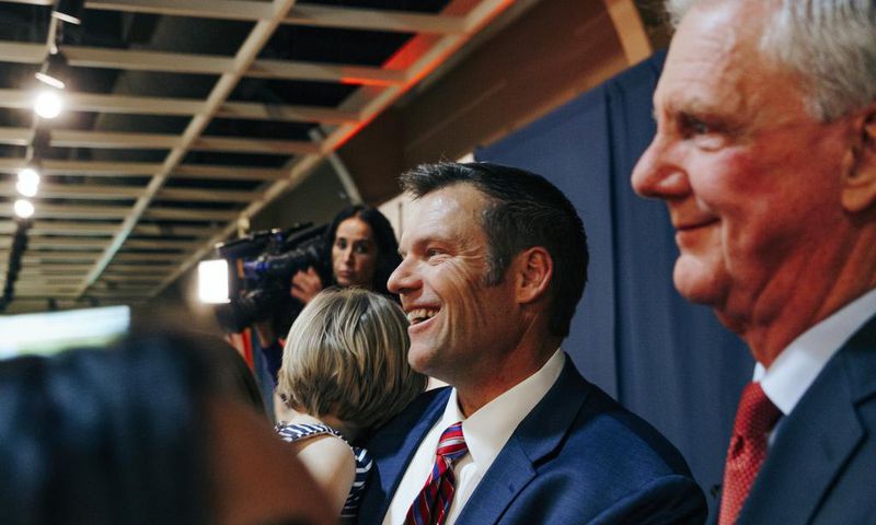 Kobach Wants to Build the Wall His Way, and Says He Has the President's Blessing