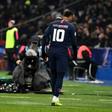 Neymar leaves the pitch with an apparent foot injury in PSG's win over Strasbourg in the French Cup