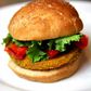 Sweet potato, chickpea and quinoa veggie burger