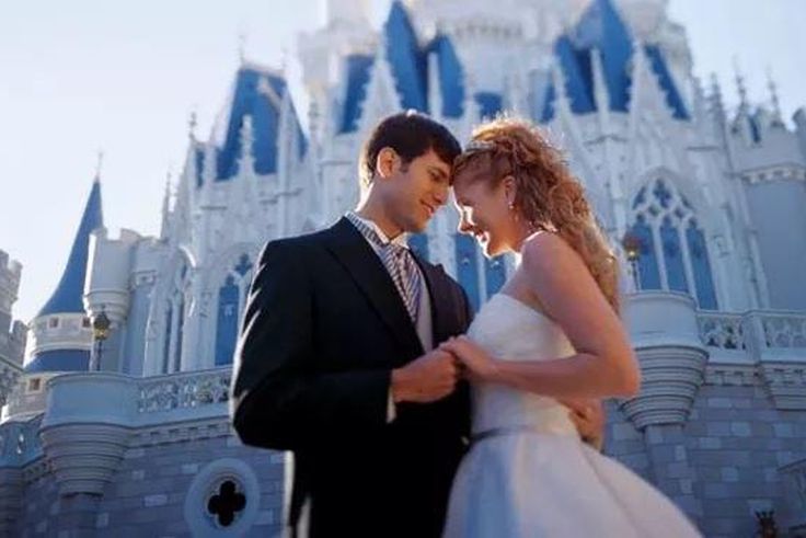 Tom and Danielle at their Disney-inspired wedding