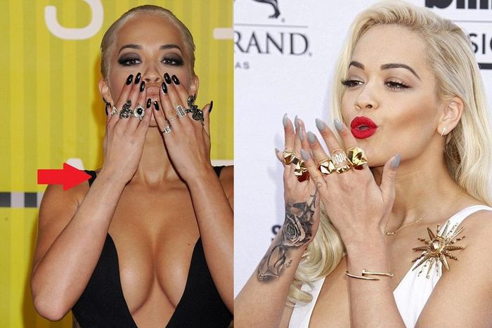 Why did Rita Ora cover up at her massive hand tattoo at the 2015 VMAs?
