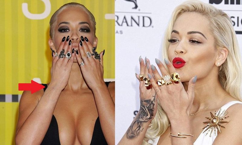 Why did Rita Ora cover up at her massive hand tattoo at the 2015 VMAs?