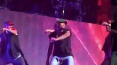 Chris Brown's jeans tore open on stage