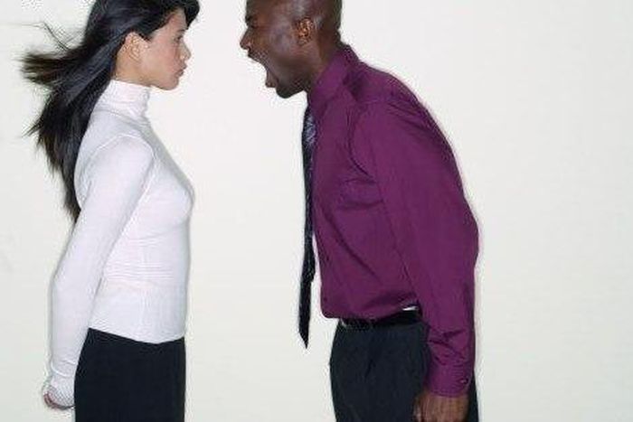 Couple yelling