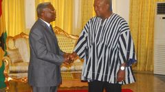 Justice Yaw Apau and President John Mahama