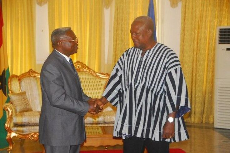 Justice Yaw Apau and President John Mahama