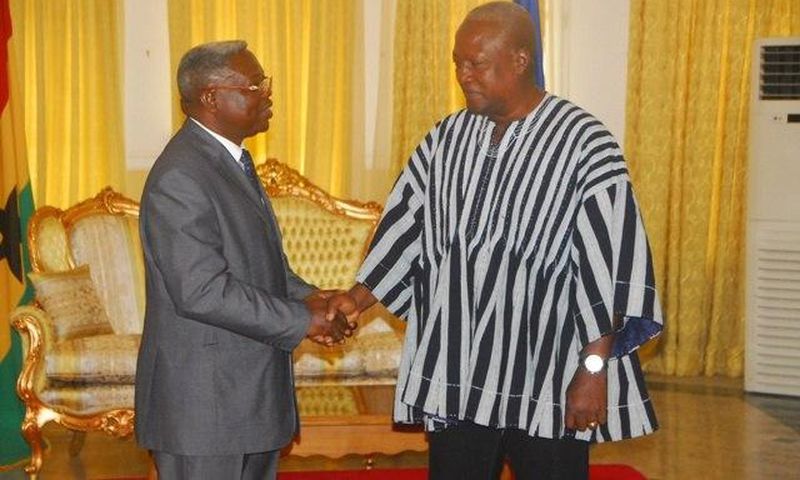 Justice Yaw Apau and President John Mahama