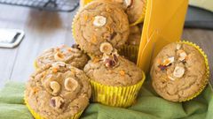 Orange hazelnut muffins