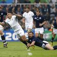 James' Park, Newcastle, England - 3/10/15 Scotland's Greig Laidlaw fouls South Africa's Bryan Habana Reuters / Phil Noble Livepic