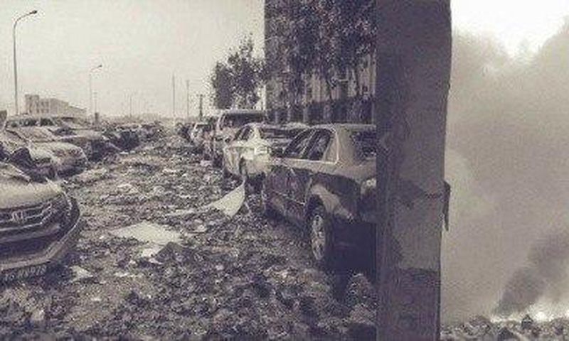 Aftermath of the Tianjin explosion in China