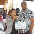 Tony Umez on set of Frank Rajah's upcoming TV series 'The Case'