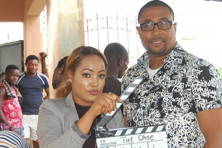 Tony Umez on set of Frank Rajah's upcoming TV series 'The Case'