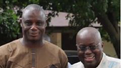 The late Mahama Adams and flagbearer Nana Akufo-Addo